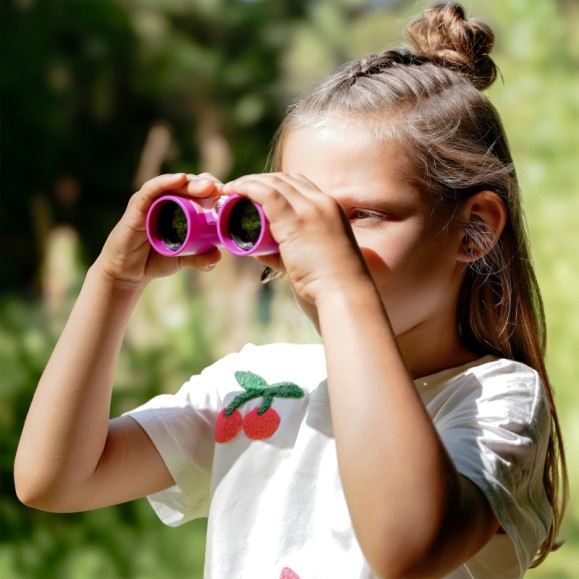 Binoculars for children BRESSER JUNIOR 3x30 color fuchsia