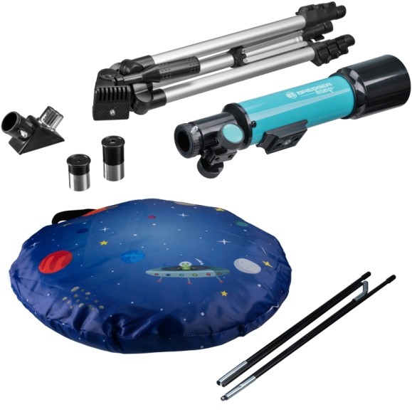 BRESSER JUNIOR Children's Telescope 50/360 with Tent