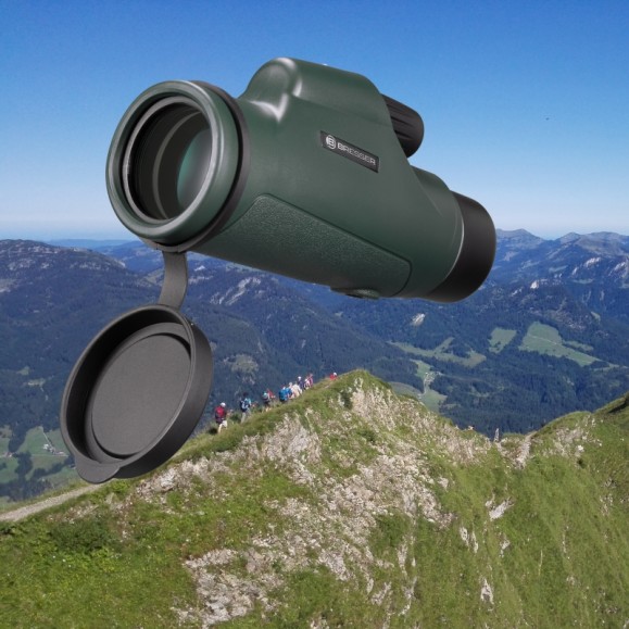 BRESSER Monocular de techo 10x42 resistente al agua