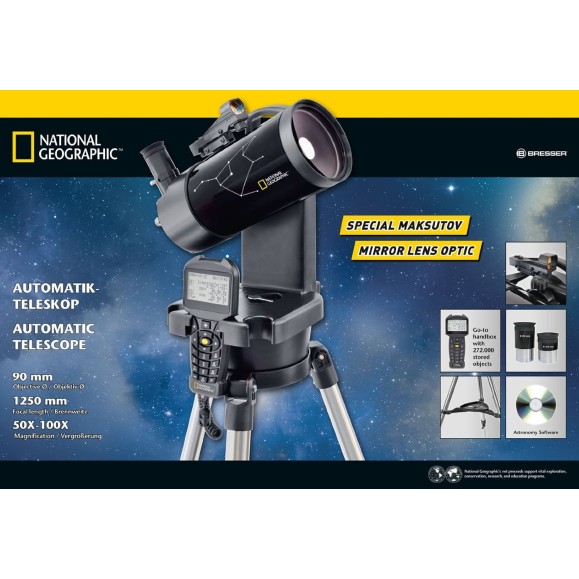 Maksutov Cassegrain telescope National Geographic GOTO 90/1250 9062100