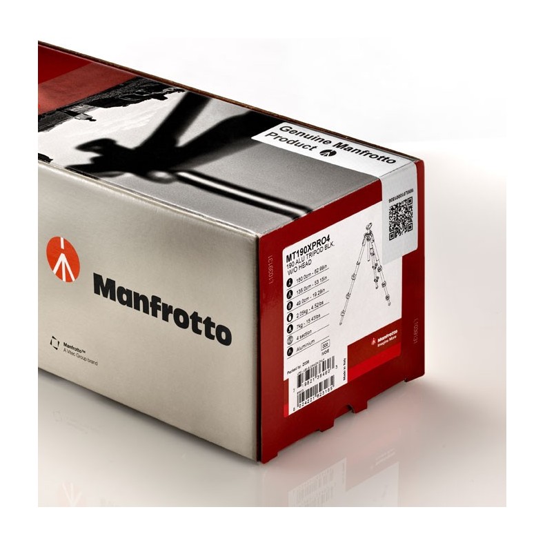 4-Section Aluminum Tripod Manfrotto...