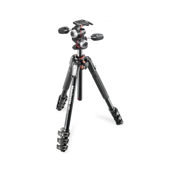 Aluminum Tripod Kit Manfrotto 190XPRO4-3W with 3 Way ball head
